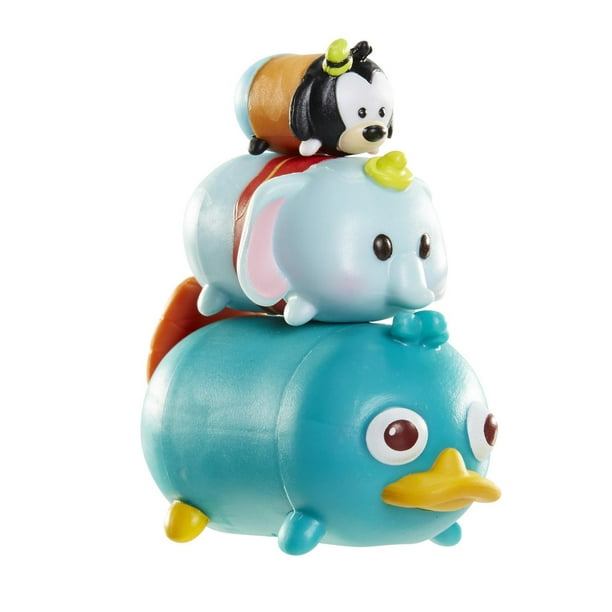Ensemble de 3 figurines Tsum Tsum de Disney - Perry/Dumbo/Dingo