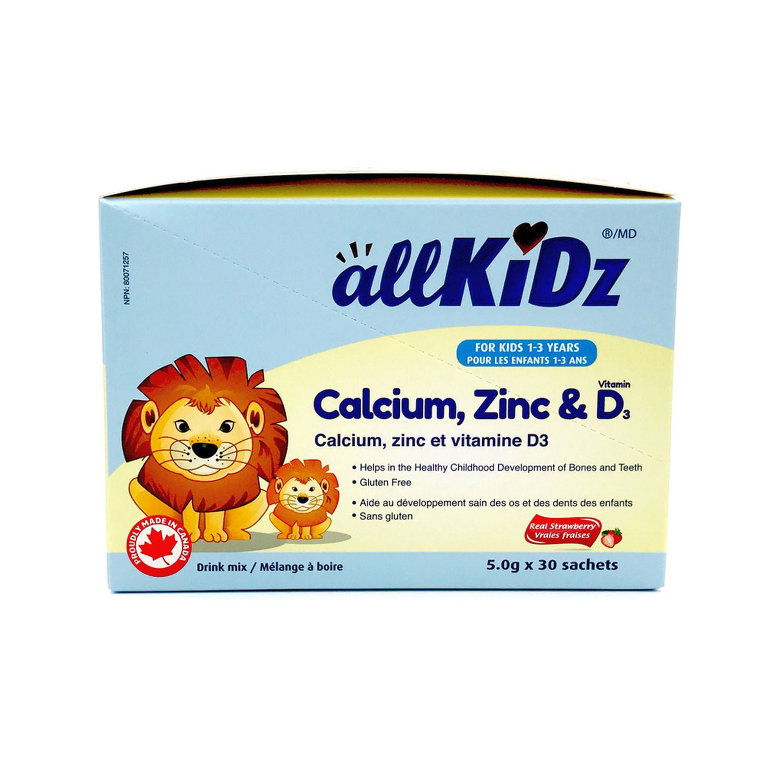 allKiDz allKiDz Calcium, Zinc & Vitamin D3