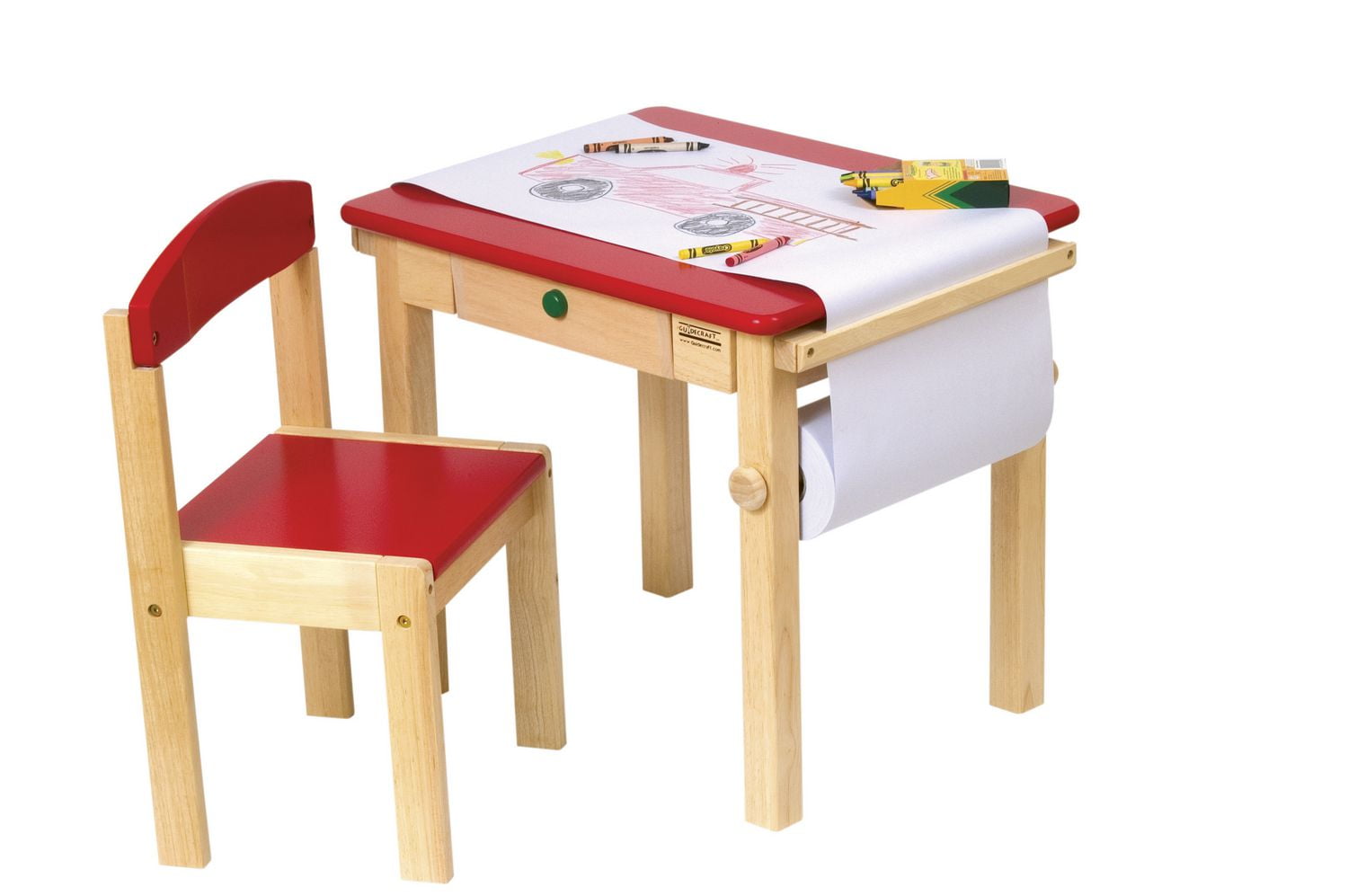 Guidecraft Red Art Table Chair Set Walmartca - guidecraft red art table chair set walmartca -
