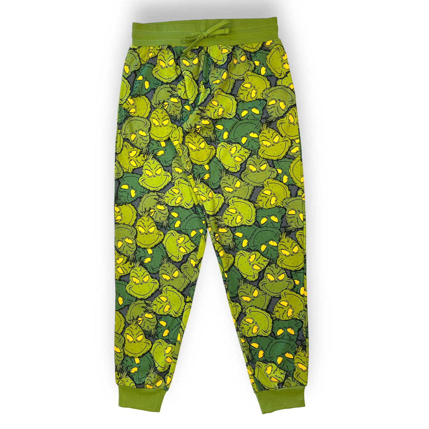 The Grinch Men's Jogger Pants. These long jogger pants for men have an  elastic waist band and draw string and 