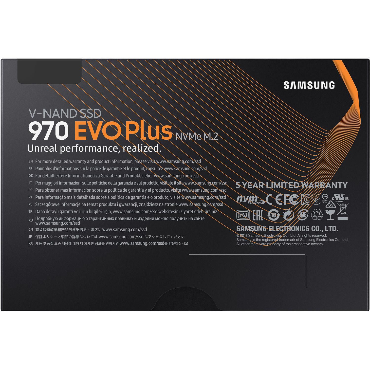 Samsung 970 EVO Plus 500GB M.2 NVMe Internal Solid State Drive