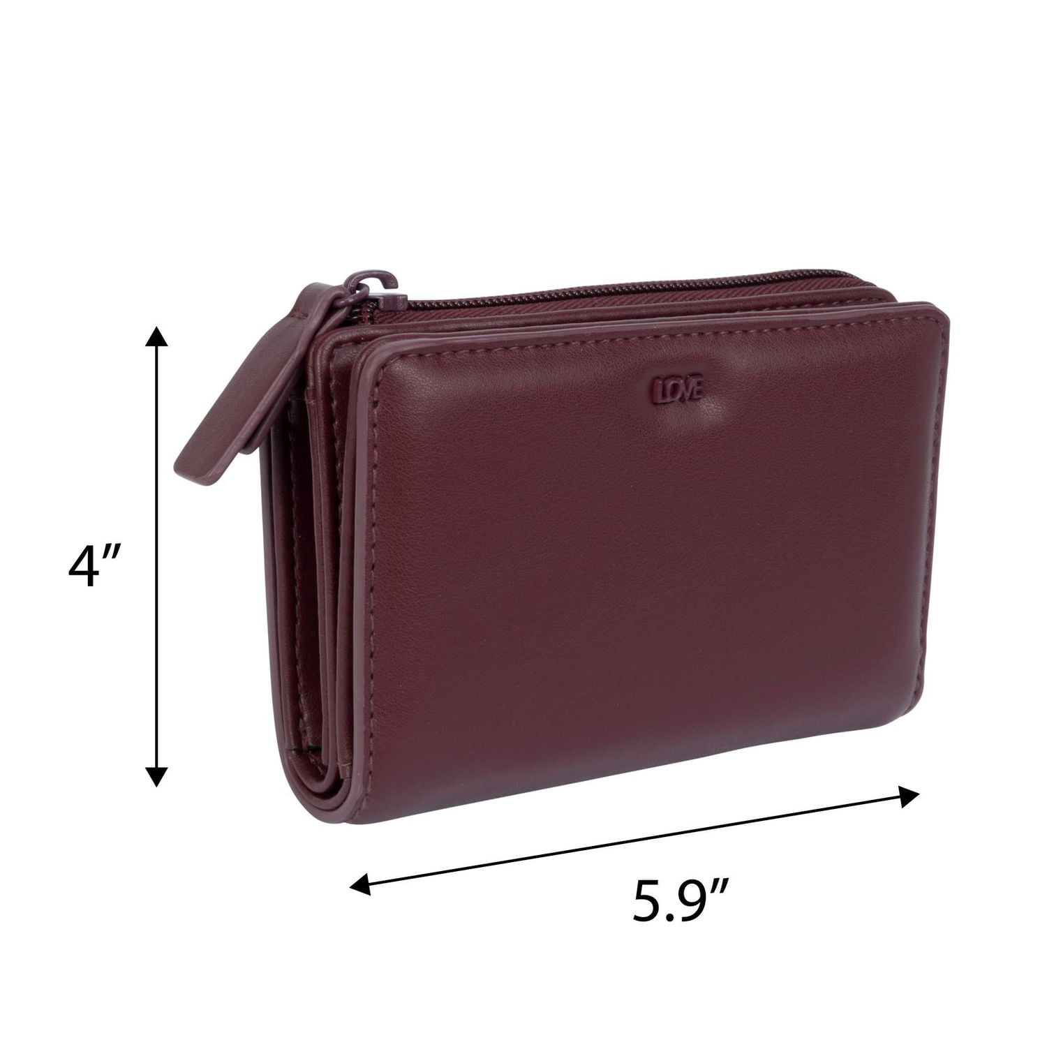 Time And Tru Front Card Organizer With Back Zip Compartment, Front card organizer.