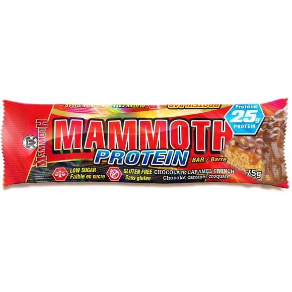 Mammoth Protein Bar, Chocolate Caramel, 75g Bar