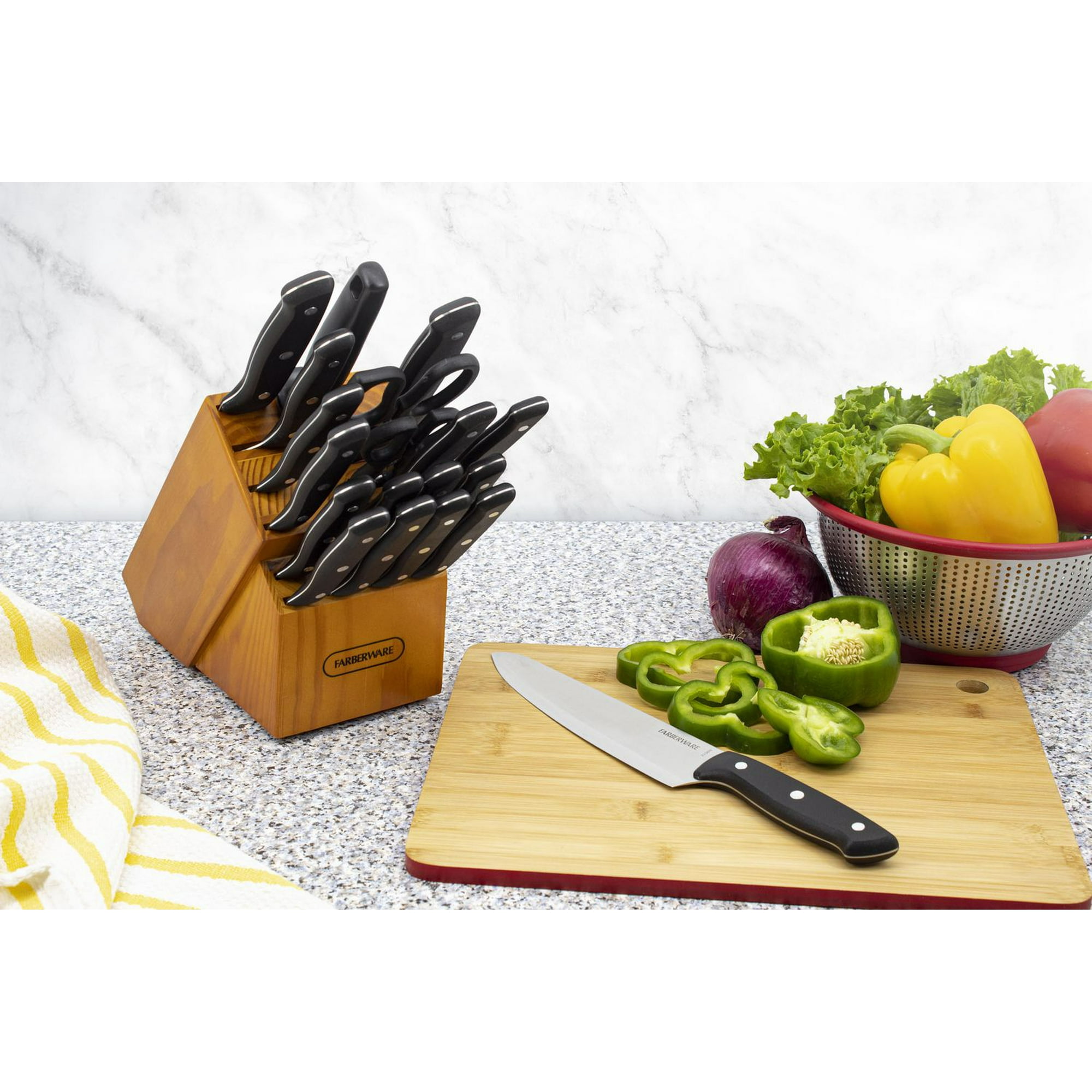 Farberware 20 piece Knife Set, Handwash only. 