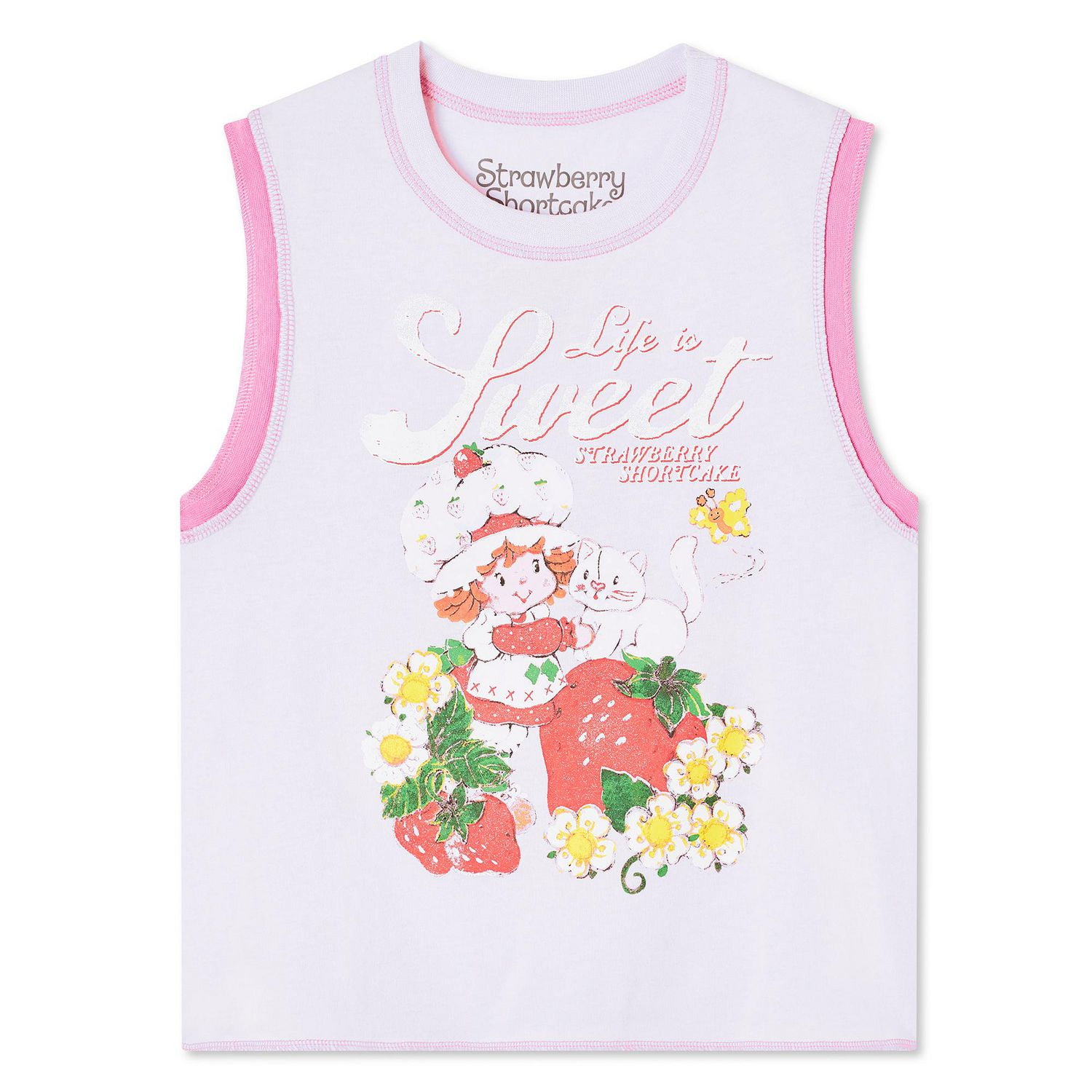 Débardeur avec imprimé graphique Strawberry Shortcake pour femmes