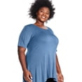 thumbnail image 2 of George Women's Plus Sharkbite Hem Tee, 2 of 6