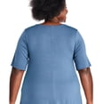 thumbnail image 3 of George Women's Plus Sharkbite Hem Tee, 3 of 6