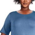 thumbnail image 4 of George Women's Plus Sharkbite Hem Tee, 4 of 6