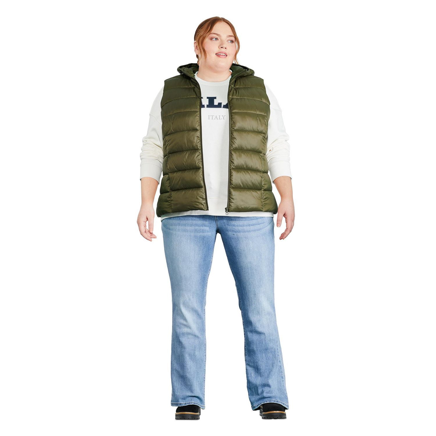 George Plus Women's Puffer Vest, Sizes 1X-4X