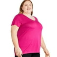thumbnail image 2 of George Plus Women's V-Neckline Tee, 2 of 6