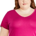 thumbnail image 4 of George Plus Women's V-Neckline Tee, 4 of 6
