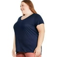 thumbnail image 2 of George Plus Women's V-Neckline Tee, 2 of 6