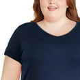 thumbnail image 4 of George Plus Women's V-Neckline Tee, 4 of 6