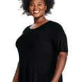 thumbnail image 2 of George Women's Plus Sharkbite Hem Tee, 2 of 6
