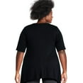 thumbnail image 3 of George Women's Plus Sharkbite Hem Tee, 3 of 6