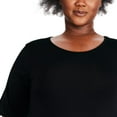 thumbnail image 4 of George Women's Plus Sharkbite Hem Tee, 4 of 6