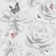 Graham & Brown Origami Fleuri Rose/Aqua/Blanc Papier Peint Amovible – image 1 sur 3