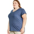 thumbnail image 2 of George Women's Plus V-Neckline Tee, 2 of 6