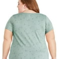 thumbnail image 3 of George Women's Plus V-Neckline Tee, 3 of 6