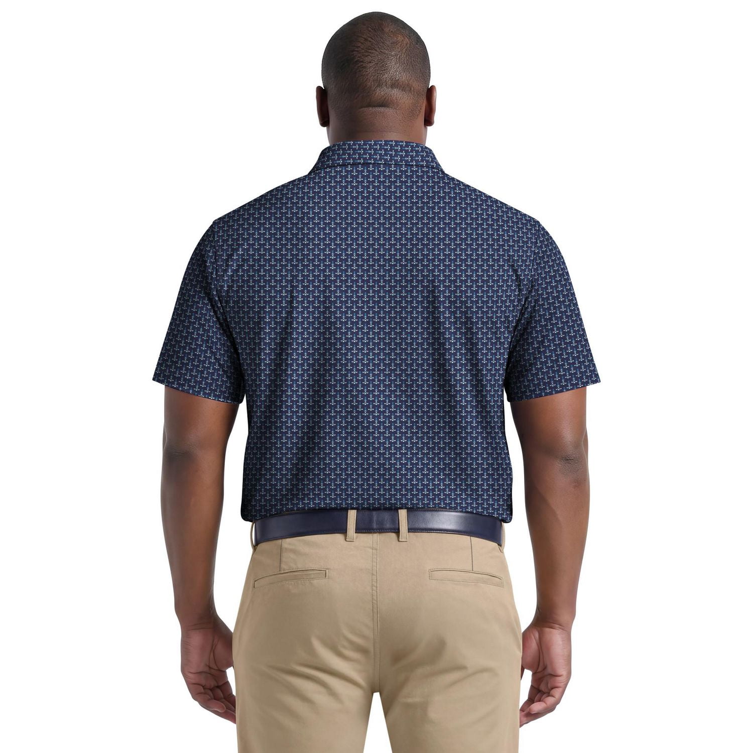 Polo de golf à manches courtes Ben Hogan Performance pour homme à motif miniature