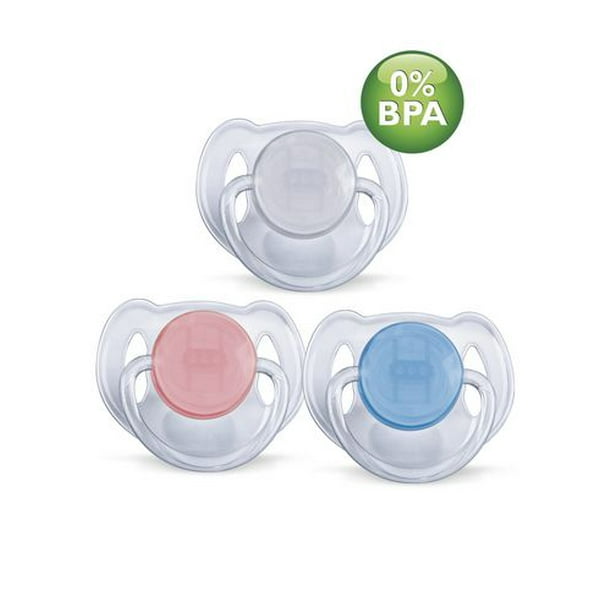 Philips Avent SCF170/22 - Sans BPA Sucettes translucide, de 6 à 18 mois, 2 pcs