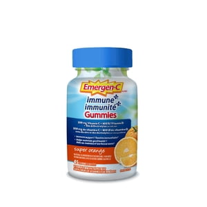 EMERGEN-C Immune+ Gummies (Super Orange flavour)