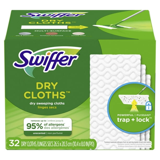 Swiffer Recharges Lingettes Sèches pour Balai Swiffer, 40