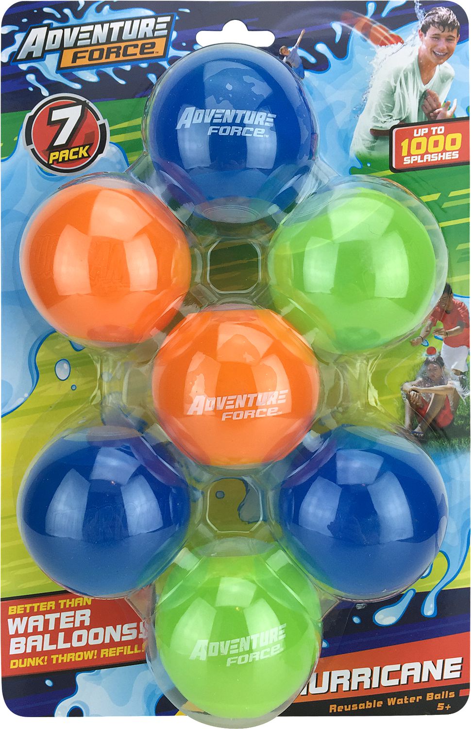 Adventure Force 7-Pack Hurricane réutilisable boules d'eau / ballons 