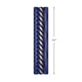 thumbnail image 4 of Hallmark All Occasion Wrapping Paper Bundle with Cut Lines on Reverse - Dark Blue and Gold Stripes (3-Pack: 105 sq. ft. ttl.) , 4 of 8