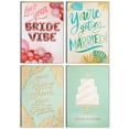 thumbnail image 1 of Hallmark Wedding Events Card Assortment, 4 Cards with Envelopes (Engagement Congratulations, Bachelorette, Bridal Shower, Wedding), 1 of 6