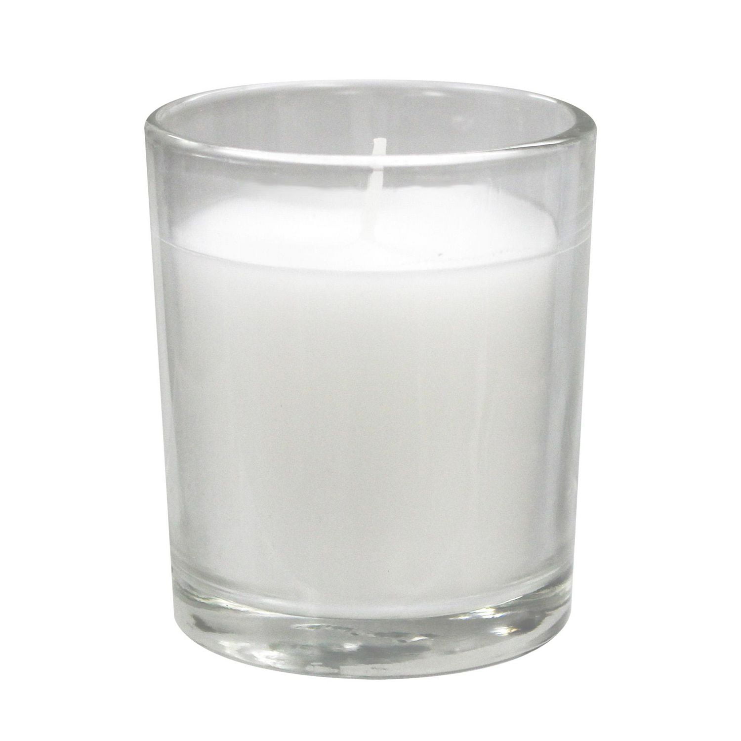 Hyoola White Votive Candles in Glass - Pack of 24 Votive Candle - 24 Hour  Burn Time - Unscented Votive Candles - Glass Votives