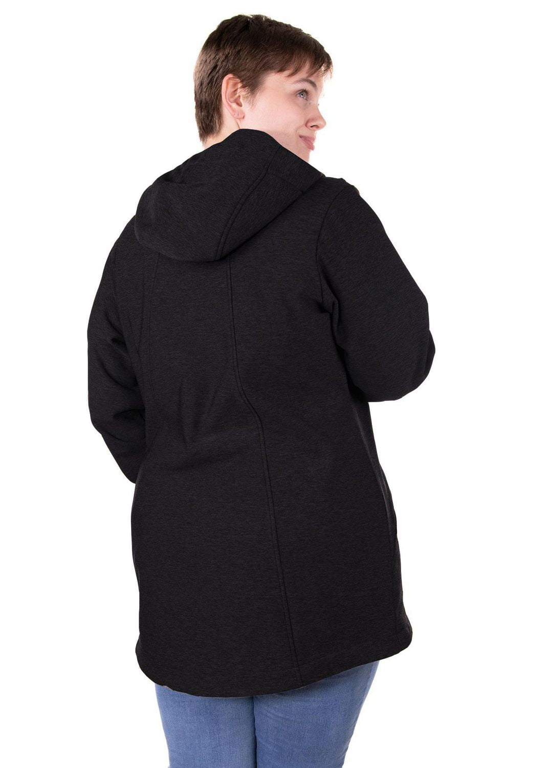 Swiss Tech Women's Plus Size Stretch Soft-Shell Jacket