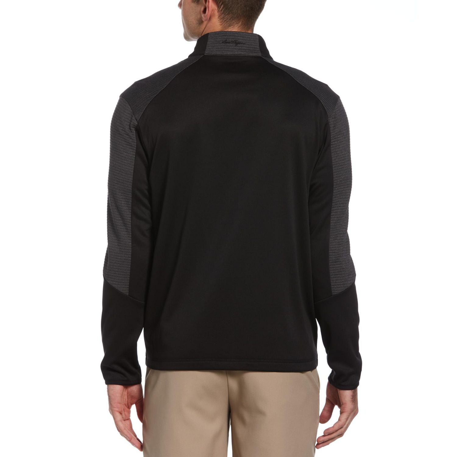 Veste texturée en tricot à manches longues pour hommes