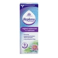 thumbnail image 1 of Replens Long-Lasting Vaginal Moisturizer and Lubricant, Replenish Internal Vaginal Moisture, Immediate Relief, Paraben Free, Estrogen Free, Fragrance Free, 3 Applications, 20.1g, 1 of 4