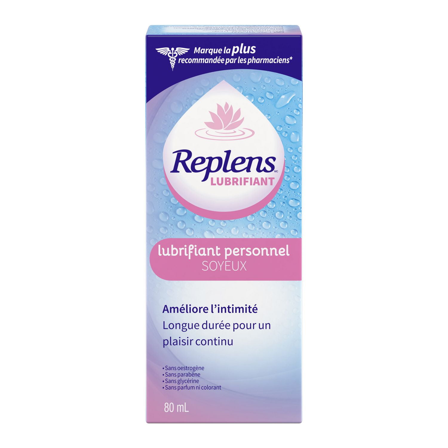 Replens Silky Smooth Personal Lubricant, Moisturizing & Long-Lasting Vaginal Lubricant, Paraben Free, Estrogen Free, Fragrance Free