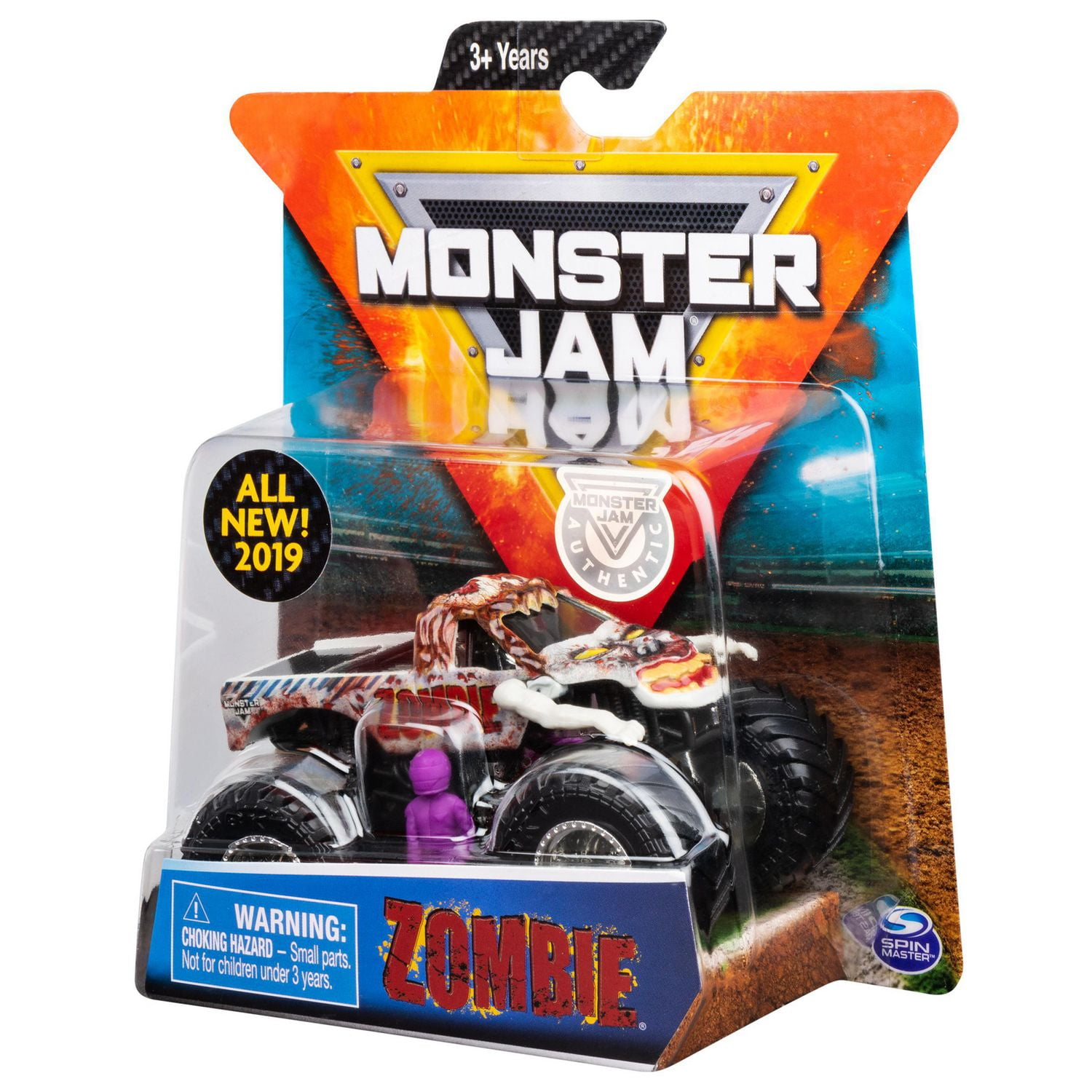 Monster Jam, Official Zombie Monster Truck, Die-Cast Vehicle