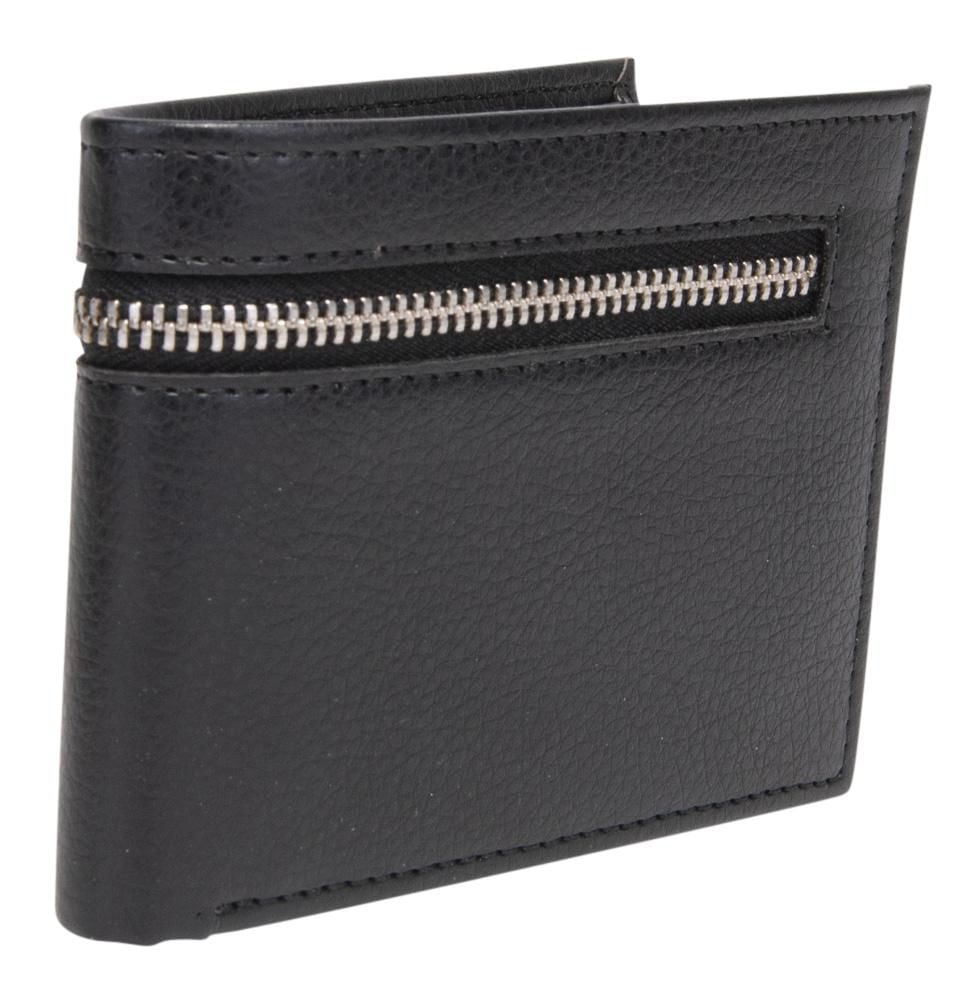R70 Men's Slimfold Wallet with Zipper, Quick, efficient cash storage