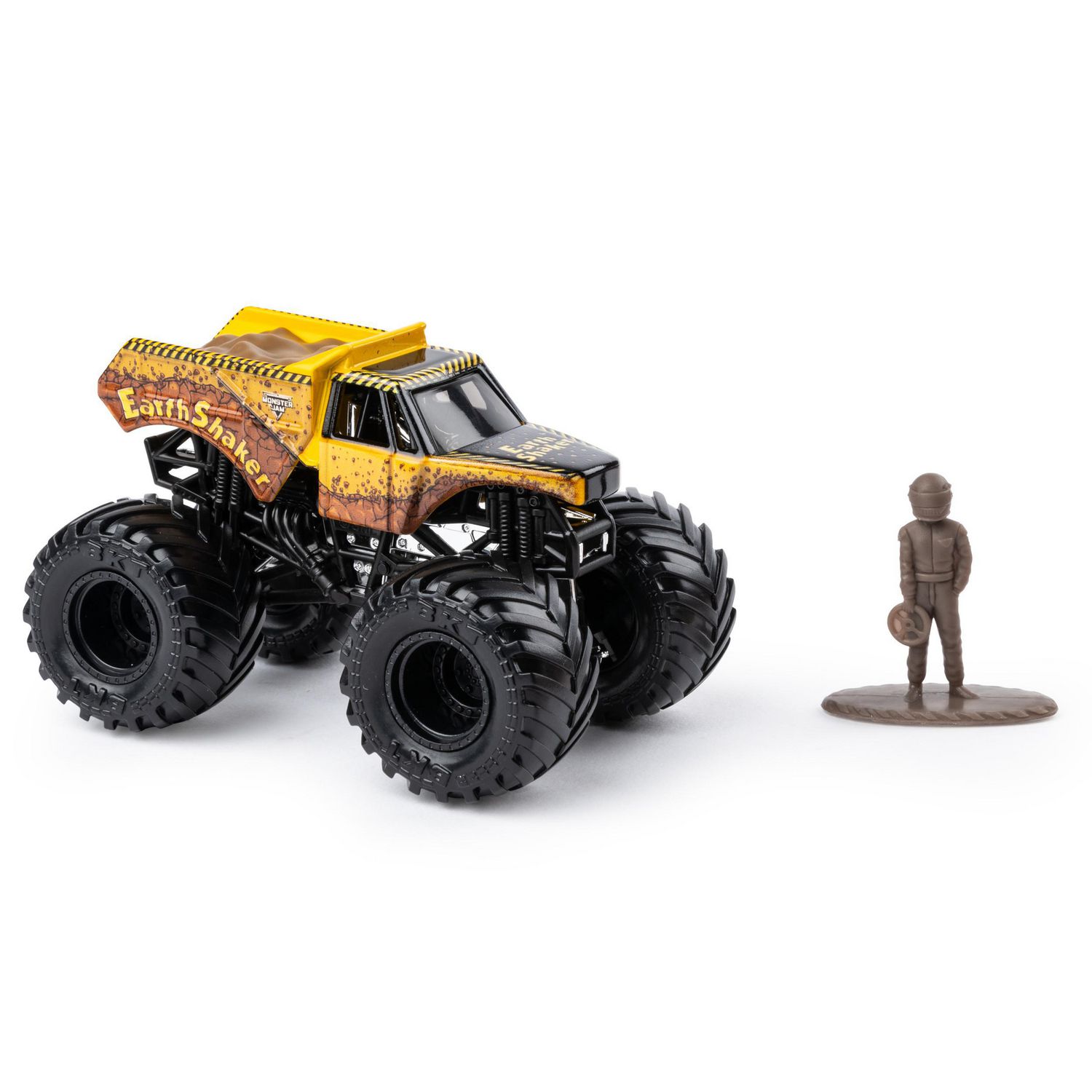 Monster Jam, Official Earth Shaker Monster Truck, Die-Cast Vehicle, Crazy  Creatures Series, 1:64 Scale
