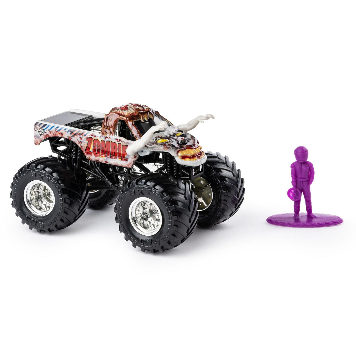 Monster Jam, Official Zombie Monster Truck, Die-Cast Vehicle, Crazy  Creatures Series, 1:64 Scale