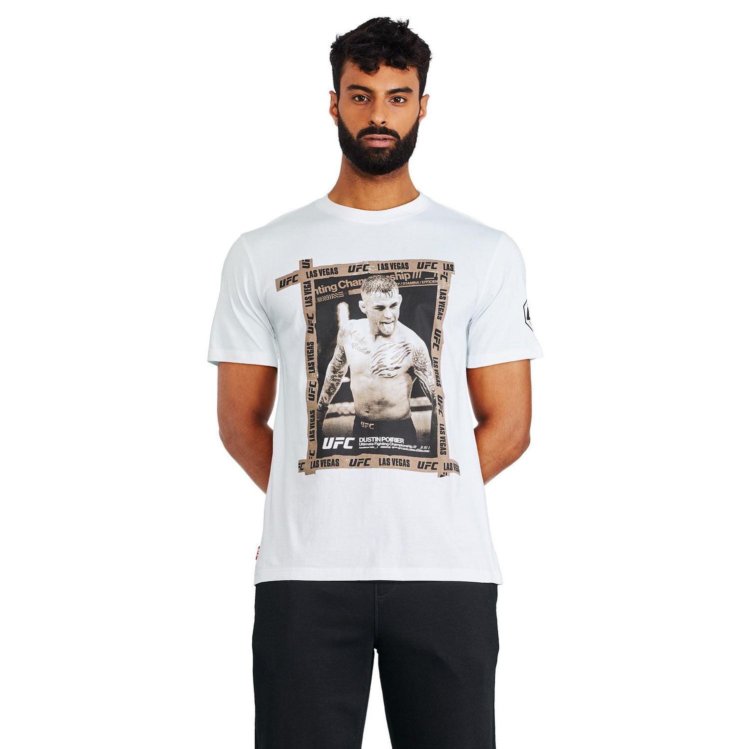 T-shirt à imprimé graphique UFC Fighter pour hommes