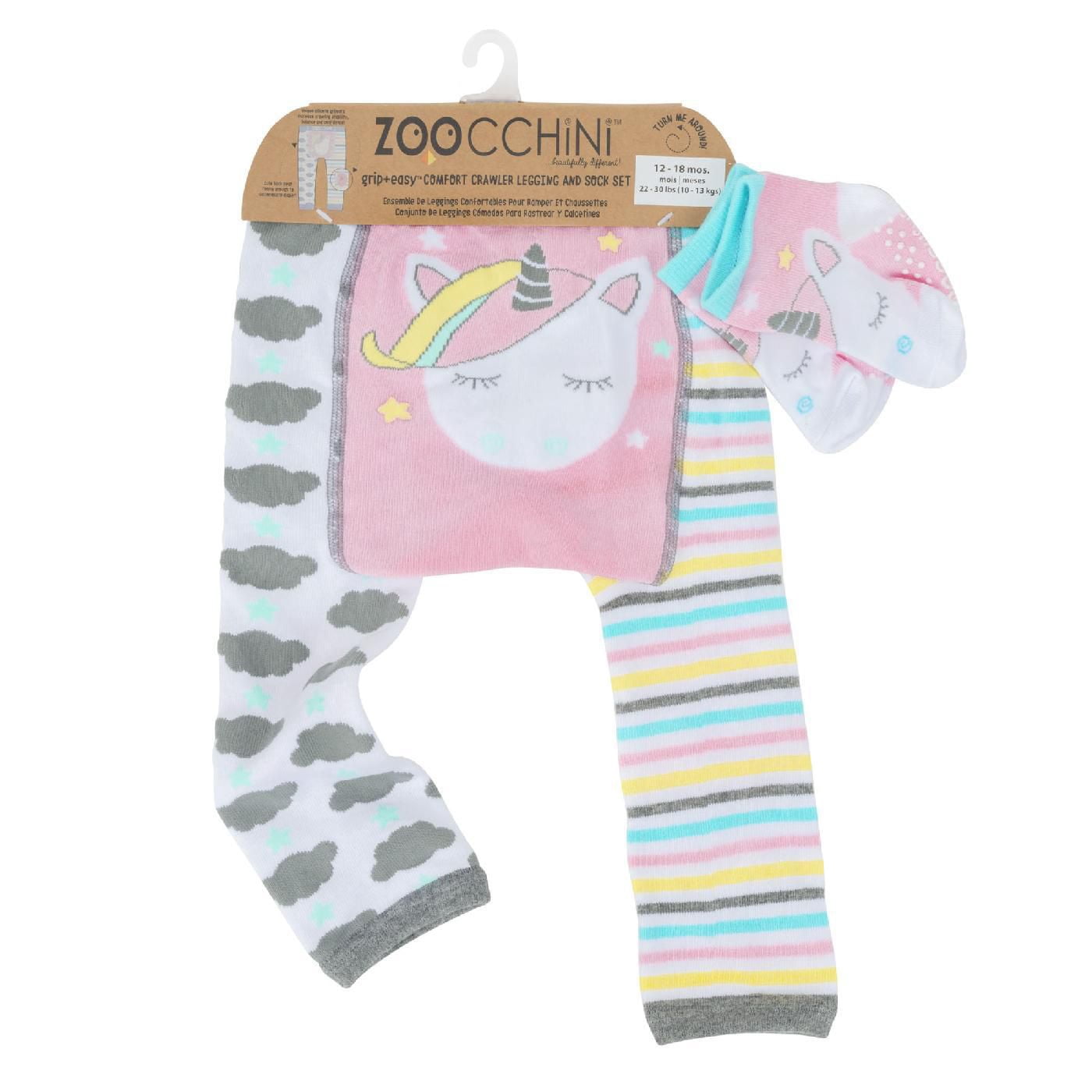 ZOOCCHINI Grip + Easy Baby Toddler Comfort Crawler Legging & Socks Set