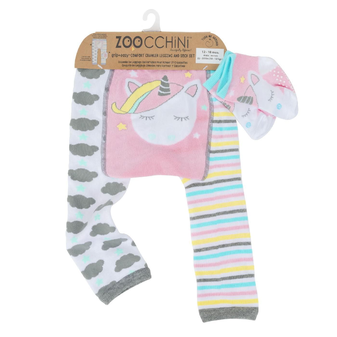 ZOOCCHINI Grip + Easy Baby Toddler Comfort Crawler Legging & Socks Set