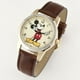 Montre analogique pour adulte Mickey Mouse avec bracelet brun – image 1 sur 1