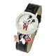 Montre analogique pour adulte Mickey Mouse avec bracelet de croco noir et charms – image 1 sur 1