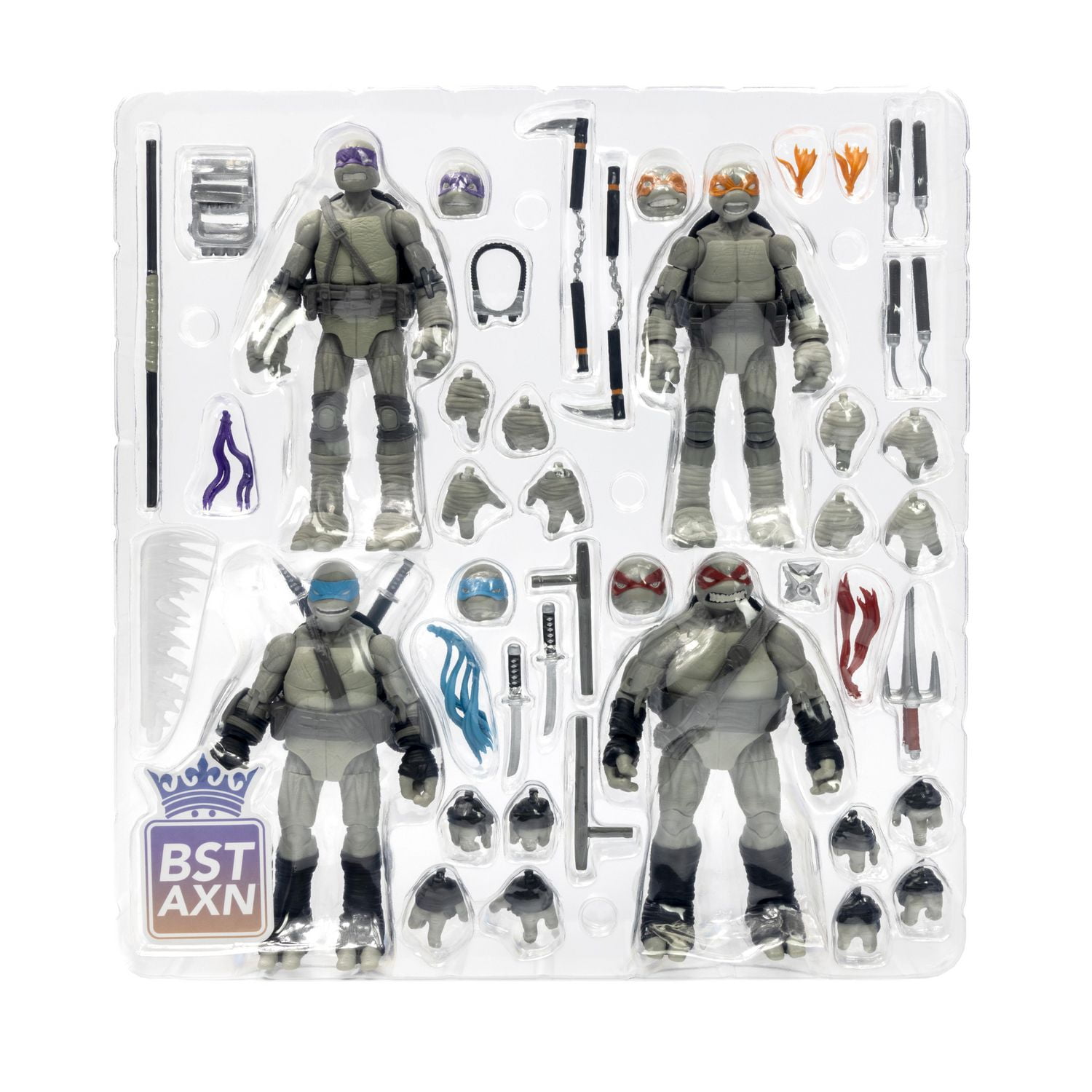 Teenage Mutant Ninja Turtles BST AXN 4PK SDCC 2023 Turtles 