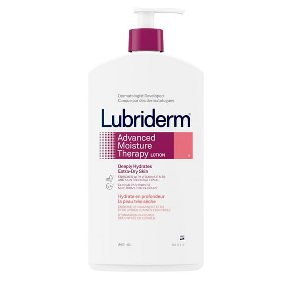Lubriderm Advanced Moisture Therapy Lotion, Vitamines E et B5, 946 ml