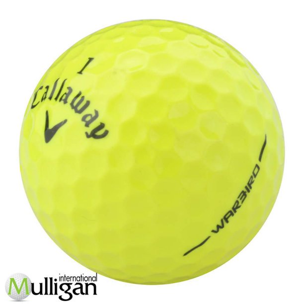 Mulligan 60 Callaway HEX warbird 5A Recycled Used Golf Balls, Yellow