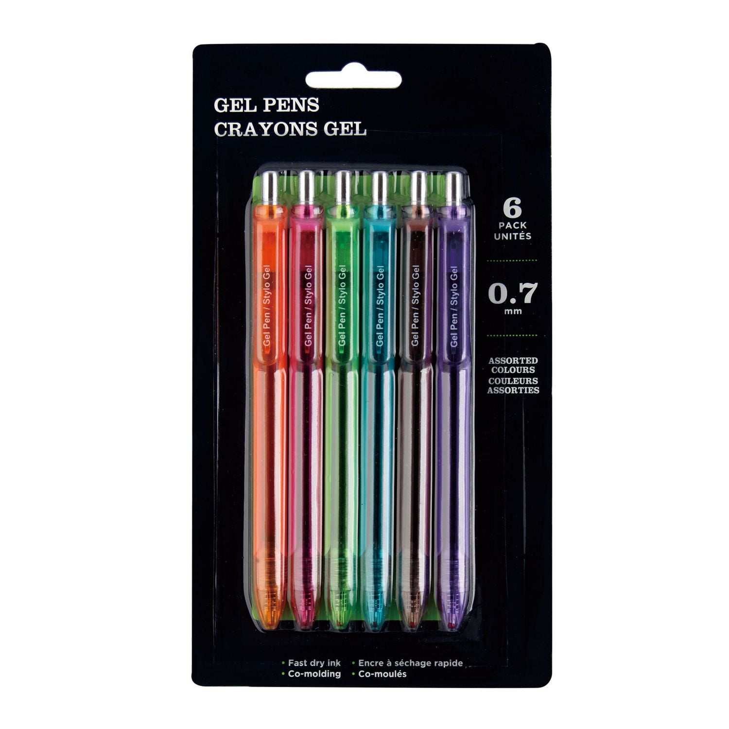 0.7 mm Assorted Colours Gel Pens Walmart Canada