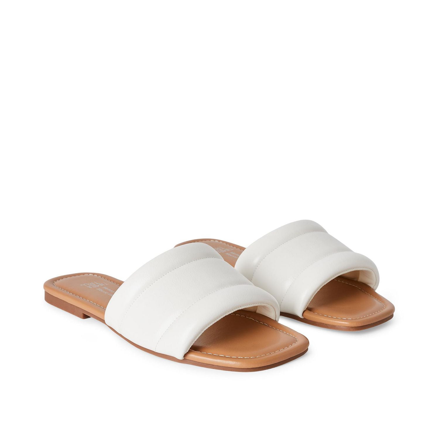 Time and Tru Women's Wide Strap Sandals