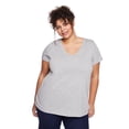 thumbnail image 1 of George Women's Plus V-Neckline Tee, 1 of 6